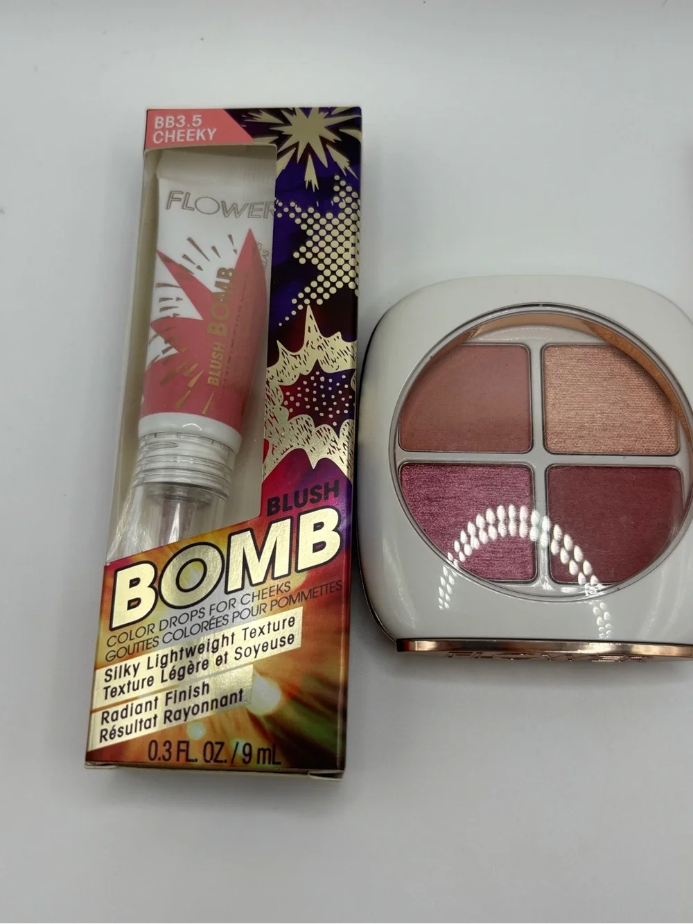 Flower Beauty Blush Highlighter Makeup Bundle 3 Piece New